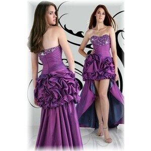 Xcite High Low Prom Dress 30253 Violet